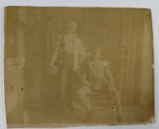Vintage Boxer and Coach Trainer Photograph 1910s 4x5 Boxing picture