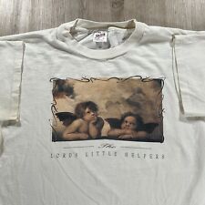 Vintage Anvil The Lord’s Helpers T-Shirt Men Large Angels White Made in USA picture