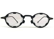 Vintage la Eyeworks Sunglasses REGUMBA 101M Matte Black Round with Purple Lenses picture