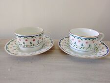 CERALENE/ RAYNAUD LIMOGE FRANCE LAFAYETTE 2 FLAT CUP/SAUCERS SETS picture