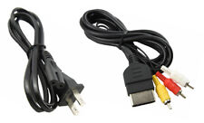Audio AV RCA+AC Cable Power Supply Adapter Cord For Original XBox Console Game  picture