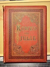 Antiquarian Book William Shakespeare Romeo And Juliet 1875 Woodcut Folio picture