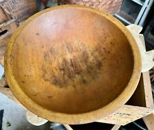 Antique Primitive Wooden Bread Dough Bowl Rustic Kitchen picture