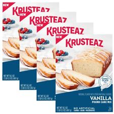 Krusteaz Vanilla Pound Cake Mix, 16.5 oz Box Moist and Delicious - 4 Pack picture