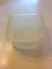 Vintage Kraft Singles Clear Plastic Cheese Container Keeper Hinged With Lid - B5 picture