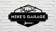 PERSONALIZED Garage Metal Sign Father's Day Gift Custom Hanging Steel Sigs Gifts picture
