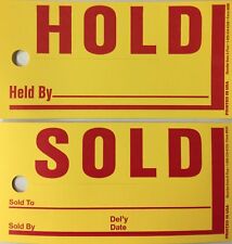 Jumbo Hold/Sold Tag Merchandise Tag - Quantity 250, #850 (W13) picture