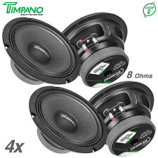 4x Timpano Audio TPT-MD8-8 Pro Audio Midrange Speaker 8 Inch 8 Ohm 2800w Package picture