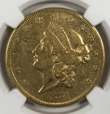 1874-CC Liberty. $20.00 Double Eagle. NGC AU50. Scarce Carson City.   picture