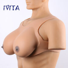 IVITA 3.2KG Large Soft Breast Forms Crossdresser False Boobs Drag Queen Busts picture