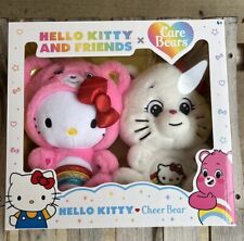 Hello Kitty and Friends x Care Bears Cheer Bear Sealed Box Set 2 Plush *IN HAND* picture