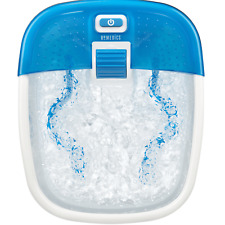 Deluxe Foot Spa Surrounds Your Feet with Massaging Bubbles - Blue picture