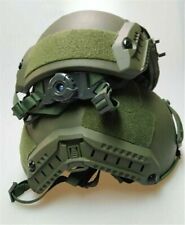 US InStock Tactical Helmet Green Black Level 3 Bulletproof UHMWPE Ballistic IIIA picture