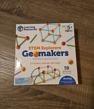 Learning Resources Stem Explorers Geomakers 58 Pcs Kids 5+ Toy 3D Building picture