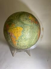 1973 Beautiful Old Vintage Replogie Reader’s Digest 12” Globe with Lucite Stand picture