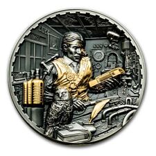 2023 Cook Islands 3 oz Silver Antique Steampunk: Science Lab picture