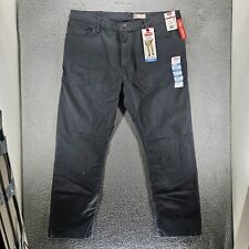 Wrangler Premium Men's Straight Fit Free to Stretch 42x30 Gray/Black NWT picture
