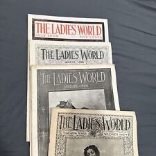 Antique Magazine the Ladies World Lot Of 4 1897/1898/1903 picture