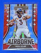 Russell Wilson *2023 Panini Rookies & Stars* Red Lazer AIRBORNE Prizm Insert #10 picture