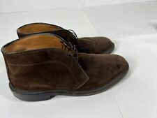 Allen Edmonds Size 7 D Dundee Snuff Suede Chukka Boot USA Men's Boots Lace Up picture