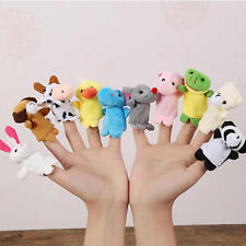 10pcs Finger Puppets Set Plush Animal Finger Puppets Hand Toy for Story Telling picture