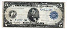 1914 Series $5 federal reserve note Mellon White 1-A picture