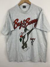 Vtg Screen Stars Best Gray Bugs Bunny Front Graphic Retro T Shirt XL Made In USA picture