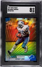 1999 Topps Finest Refractor Barry Sanders #80 SGC 8 picture