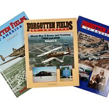 WWII AIR FORCE HISTORY FORGOTTEN AIR FIELDS TRAINING BASE LOT 3 WAR US MILITARY picture