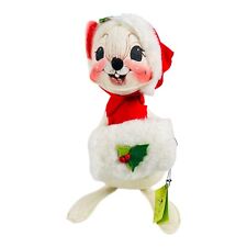 Annalee Doll Christmas White Mouse 12