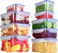 Plastic Food Containers Pack of 24 (12 Containers & 12 Snap) Utopia Kitchen picture