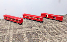American Flyer 1940 3/16 Scale O Gauge 3 Car Red Passenger Set (2) #495 and #494 picture
