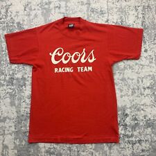 Vintage Coors Shirt Mens Medium USA Red Racing Team Shersey Single Stitch Beer picture