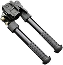 6-9 inch Adjustable Rifle Bipod Quick Detach 20mm Picatinny Rail Mount Hunting picture
