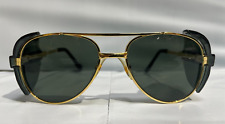 UVEX Vintage Aviator Style SMOKE GRAY Sunglasses Safety Glasses W/ Sideshields picture