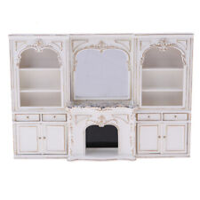 1:12 dollhouse miniatures Boutique European fireplace cabinet display cabinet picture