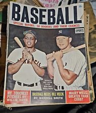BASEBALL MAGAZINE - April 1963 - MICKEY MANTLE & WILLIE MAYS picture