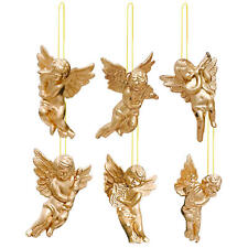 6Pcs Christmas Angel Gold Silver Tree Hanging Ornaments Party Decor Kids picture