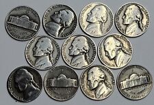 1942-1945 JEFFERSON WAR NICKEL - 5 Cents - 35% SILVER COINS - 1 coin picture
