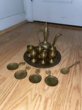 Vintage Brass Tea Set Made in India picture