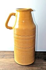 Vintage MCM Yellow Bitossi Style Ceramiche Tadinate Italian Pottery Pitcher Vase picture