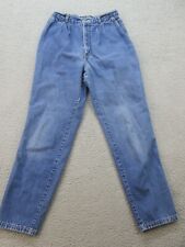 Vintage Chic Jeans Adult 10 High Waist Mom Pleated 24x26.5 80's Denim Blue picture