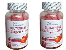 Nature Glow Glutathione Collagen Strawberry Flavor 60 Chewable Gummies - 2 Box picture
