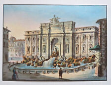Rome Italy Roma Italia 53 hand colored prints c. 1860's large unique view album picture
