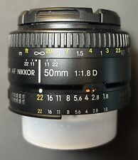 Nikon AF NIKKOR 50mm f/1.8 D Standard Prime Camera Lens #T43371 picture