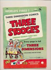 Three Dimension Comics # 2 Three Stooges 1953 No Glasses VG  picture