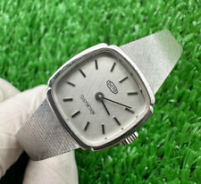 TRUELY-RARE OCTO DISTINCTION LADY SLIM ALL SILVER SWISS VINTAGE 80s MANUAL MINT picture