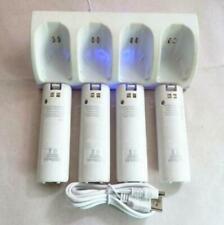 4X Rechargeable Battery Pack For Nintendo Wii Controller + Charger Dock Station picture