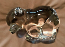 New Martinsville Glass Bear Paperweight Figurine, 3
