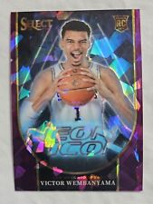 2024 Select Victor Wembanyama Neon Icon 22/75  Purple Cracked Ice R.O.T.Y. picture